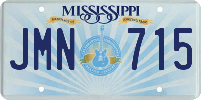 MS license plate JMN715