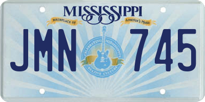 MS license plate JMN745