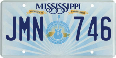 MS license plate JMN746