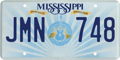 MS license plate JMN748