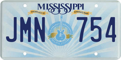 MS license plate JMN754
