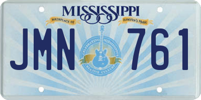 MS license plate JMN761