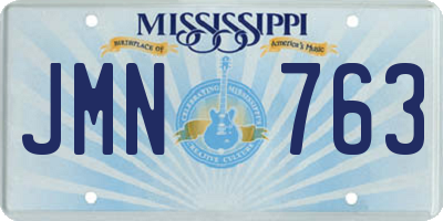 MS license plate JMN763