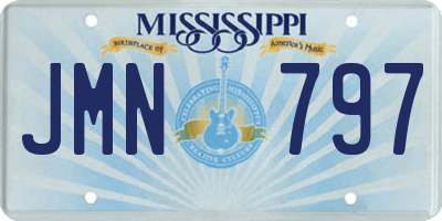 MS license plate JMN797