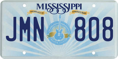 MS license plate JMN808