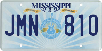 MS license plate JMN810