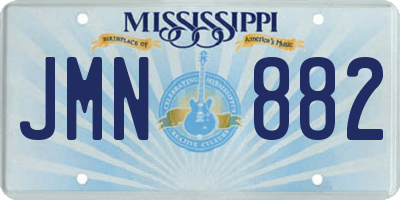 MS license plate JMN882