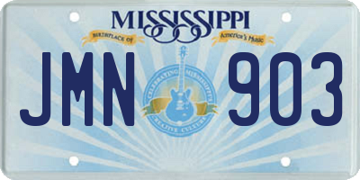 MS license plate JMN903