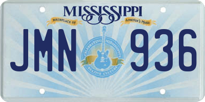 MS license plate JMN936