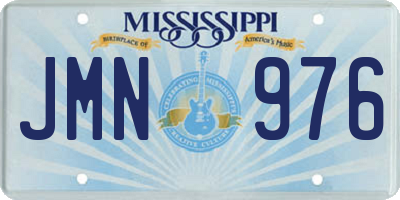 MS license plate JMN976