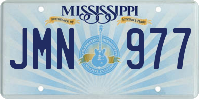 MS license plate JMN977