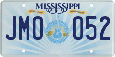MS license plate JMO052