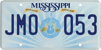 MS license plate JMO053