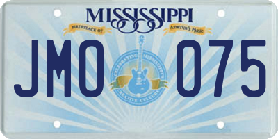 MS license plate JMO075