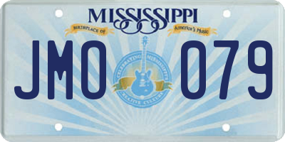 MS license plate JMO079