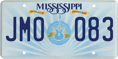 MS license plate JMO083