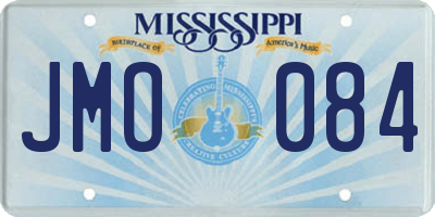 MS license plate JMO084