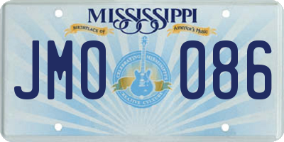 MS license plate JMO086