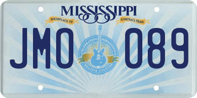 MS license plate JMO089