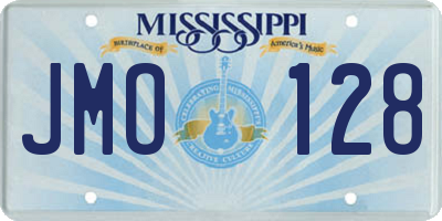 MS license plate JMO128