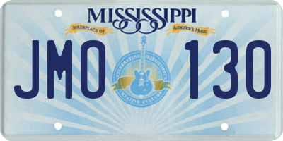 MS license plate JMO130
