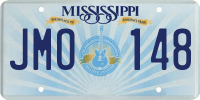 MS license plate JMO148