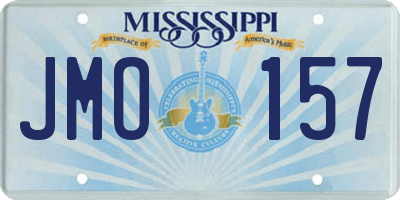 MS license plate JMO157