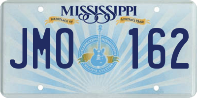 MS license plate JMO162