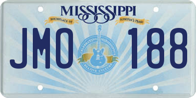 MS license plate JMO188