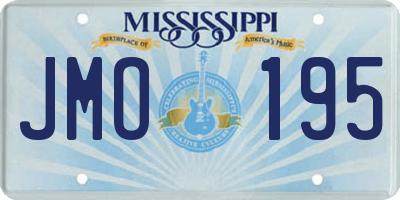MS license plate JMO195