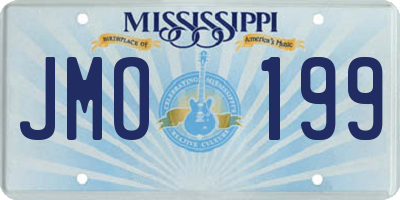 MS license plate JMO199