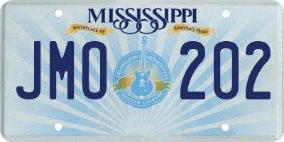 MS license plate JMO202