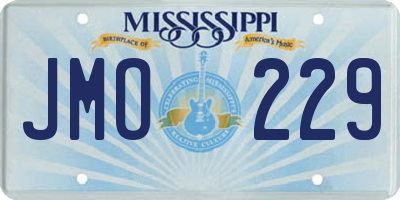 MS license plate JMO229