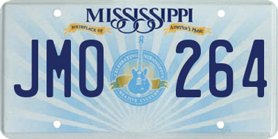 MS license plate JMO264
