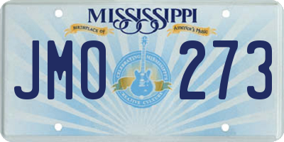MS license plate JMO273