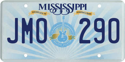 MS license plate JMO290