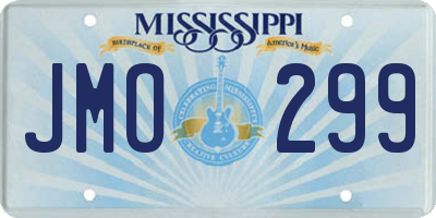 MS license plate JMO299