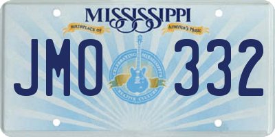 MS license plate JMO332