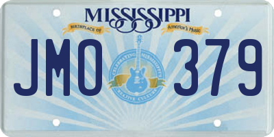 MS license plate JMO379
