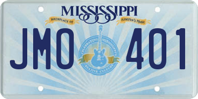 MS license plate JMO401