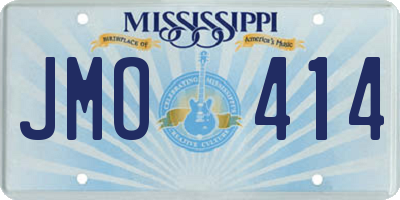 MS license plate JMO414