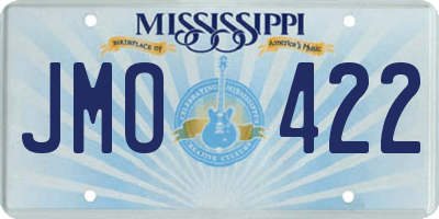 MS license plate JMO422