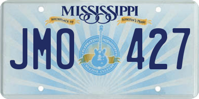 MS license plate JMO427
