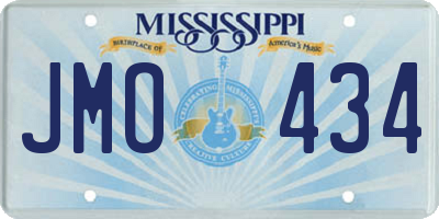 MS license plate JMO434