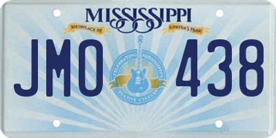 MS license plate JMO438