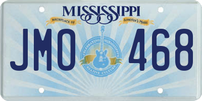 MS license plate JMO468