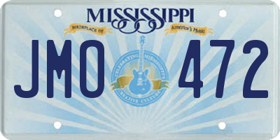 MS license plate JMO472