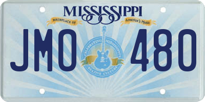 MS license plate JMO480