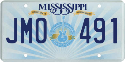MS license plate JMO491