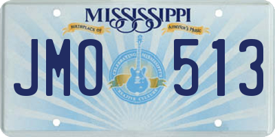 MS license plate JMO513